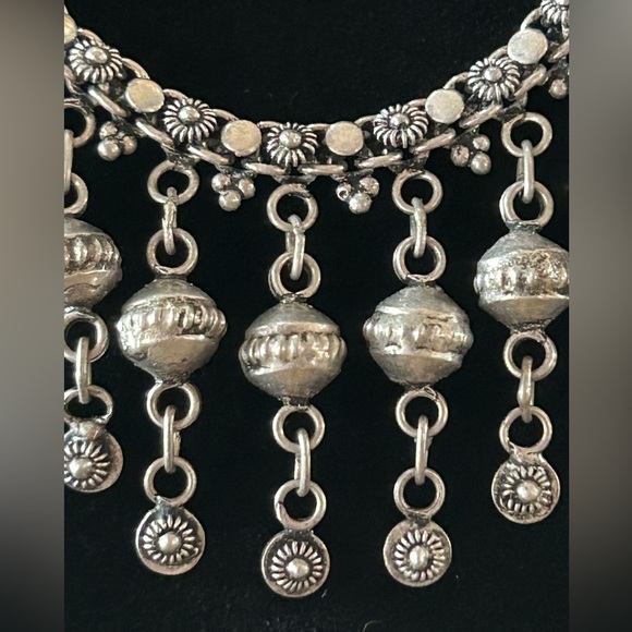 Vintage Sterling Silver Handmade Choker - Picture 14 of 16